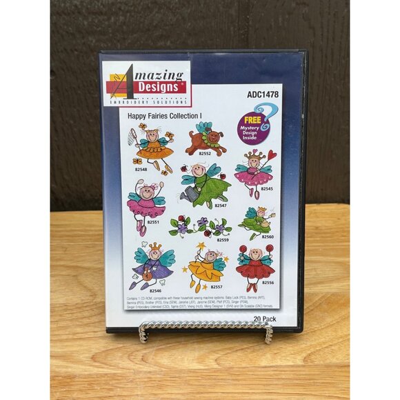 Amazing Designs Happy Fairies Collection I Embroidery Design CD-ROM ADC1478 - Picture 1 of 4